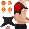 Heated Shoulder Brace Electric Heating Pad Therapy Shoulder Heating Wrap Compression Sleeve for Shoulder Pain Muscle Stiffness Bursitis Tendonitis