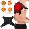 Heated Shoulder Brace Electric Heating Pad Therapy Shoulder Heating Wrap Compression Sleeve for Shoulder Pain Muscle Stiffness Bursitis Tendonitis