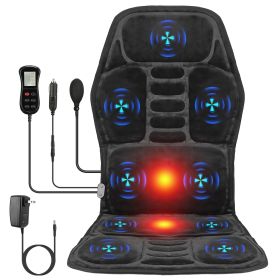 Full Body Massage Chair Pad with Heat Multifunctional Back Massager with Lumbar Support Pinpoint Massage Vibration Timer for Home Office Car Use