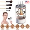 3 In 1 Makeup Brush Blender Cleaner Automatic Makeup Brush Cleaner Machine  USB Powered Brush Drying Storage Suitable For All Types of Brushes