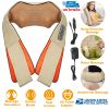 Neck Shoulder Massager Electric Back Massage Cape with Heat Deep Tissue 3D Kneading Massage Neck Waist Shiatsu Massager Pillow for Muscles Pain Relief