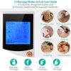 Tens Unit Machine Impulse Massager 10 Modes Pain Relief Body Massager Machine Muscle Stimulator w/ 4 Outputs and 8 Electrode Pads For Relief Relaxing