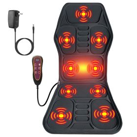 Full Body Massage Chair Pad with Heat Multifunctional Back Massager with Pinpoint Massage Vibration Timer for Home Office Car Use