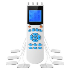 Tens Unit Machine Impulse Massager 10 Modes Pain Relief Body Massager Machine Muscle Stimulator w/ 4 Outputs and 8 Electrode Pads For Relief Relaxing