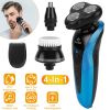 4 In 1Electric Shaver for Men IPX7 Waterproof Beard Trimmer Cordless Rechargeable Razor Beard Nose Hair Face Wet Dry