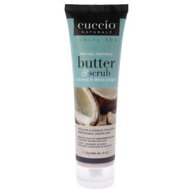 Butter and Scrub - Coconut and White Ginger by Cuccio Naturale for Unisex - 4 oz Scrub