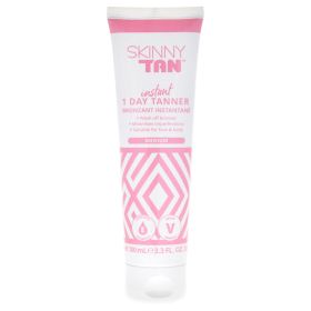 1 Day Instant Tanner - Medium by Skinny Tan for Women - 3.3 oz Bronzer