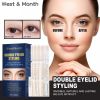 West&Month Double Eyelid Tape - Invisible, No-Glue, Natural Mesh Adhesive, Activates With Water, Beautiful Eyes, Olive Shaped Lace