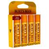 Beeswax Lip Balm Pack by Burts Bees for Unisex - 4 x 0.15 oz Lip Balm