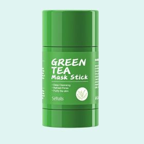 Green Tea Mask Stick for Face,10 Minutes Blackhead Remover with Green Tea Extract, Moisturizing Face mask, Green Mask Stick for Face Moisturizing