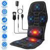 Full Body Massage Chair Pad with Heat Multifunctional Back Massager with Lumbar Support Pinpoint Massage Vibration Timer for Home Office Car Use