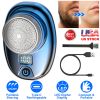 Portable Electric Shaver with LED Digital Display Type-C Rechargeable Electric Razor for Men Electric Beard Trimmer for Home Office Travel Car