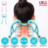 Neck Roller Massager 360º Rotatable Trigger Point Roller Portable Massager with 6 Balls for Neck Leg Thigh Foot Pain Relief