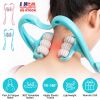 Neck Roller Massager 360º Rotatable Trigger Point Roller Portable Massager with 6 Balls for Neck Leg Thigh Foot Pain Relief