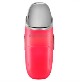 Nano Facial Mister Nano Cool Mist Facial Sprayer Portable Handy Face Steamer Moisturizing Massager USB Charge (Option: MassageatomizerRed)