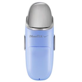 Nano Facial Mister Nano Cool Mist Facial Sprayer Portable Handy Face Steamer Moisturizing Massager USB Charge (Option: MassageatomizerLightblue)