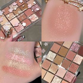 20 Kleuren Oogschaduw Palet Pearly Matte Aarde Kleur Oogschaduw Draagbare Shiny Langdurige Natuurlijke Oogschaduw Make-Up Cosmetische (Color: 20Colors 01)