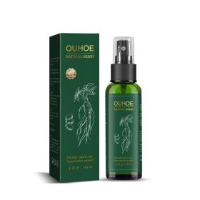 OUHOE Ginseng Hair Growth Lotion Ginseng Moisturizing Hair Care Hair Growth Spray (Color: 3pcs)