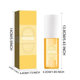 Brazilian Perfume,Fruity Fragrance Perfume Mist,Brazilian Perfume For Women Bodymoisturize Skin 3.17oz (Colour: Yellow)