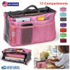 Women Lady Travel Insert Handbag Organiser Makeup Bags Toiletry Purse Liner w/Hand Strap